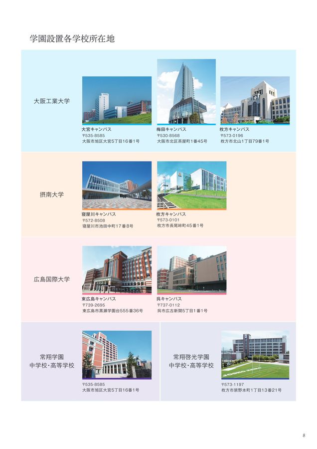 常翔学園 学園案内2026